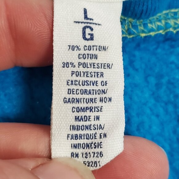 Vintage Aeropostale Womens Y2K Low Rise Sweatpants Size L Blue Spellout 90S - Picture 5 of 16